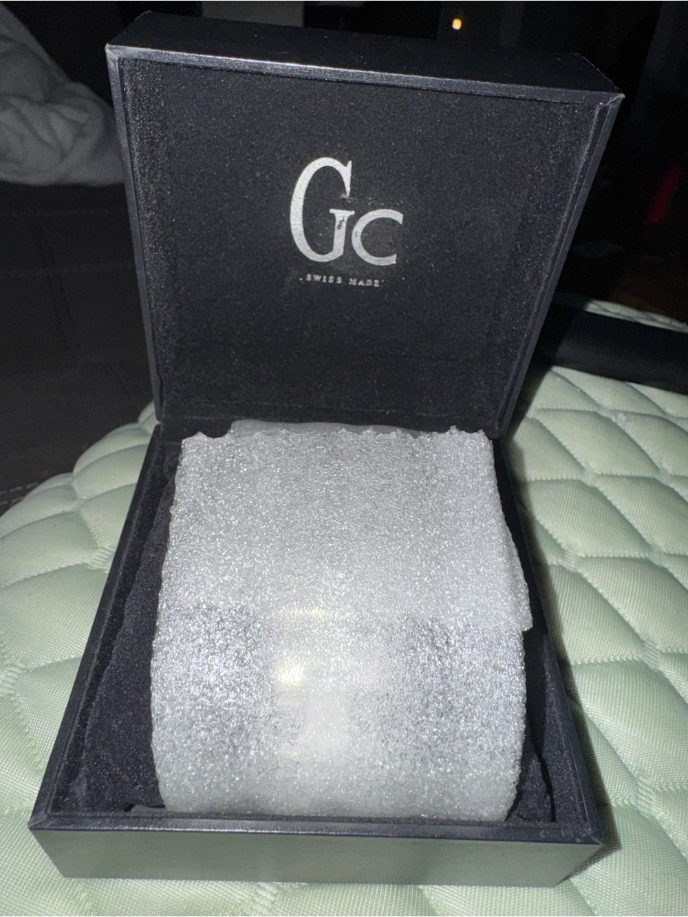 Guess Women's Watch Box in Black with Silver Logo